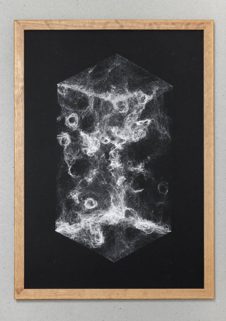 Image of "Growing Universes", a silkscreen handprinted with organic colors by Medulla for fuse*.